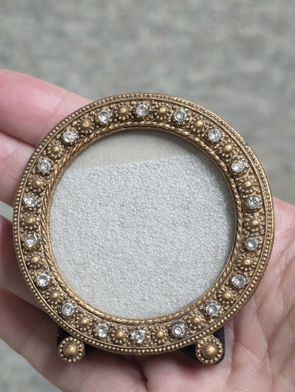 The Bombay Company Jeweled Mini Round Picture Frame - Picture 2 of 5